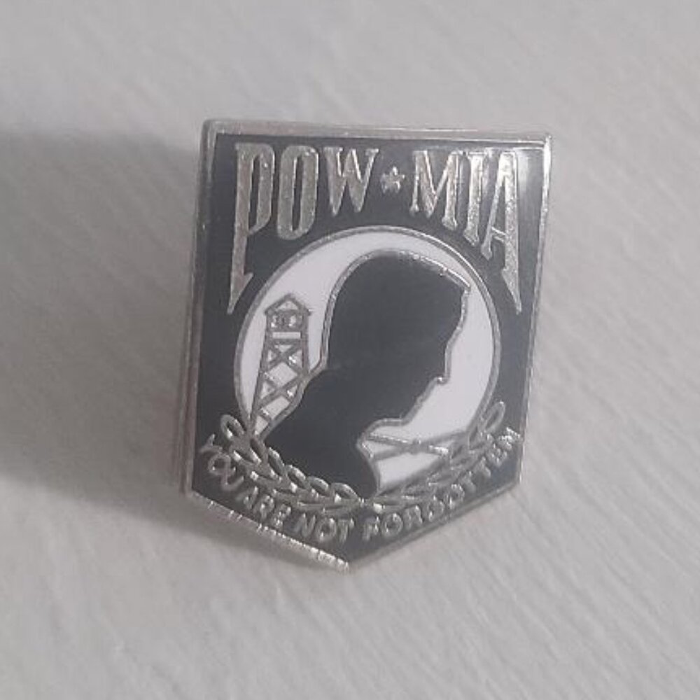 POW MIA Vintage Lapel Pin Tie Tack Brooch - Prisoner Of War Missing In Action